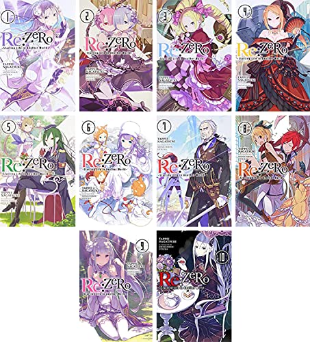 Re:ZERO -Starting Life in Another World- Vol. 1-10 Light Novel Set by Tappei Nagatsuki