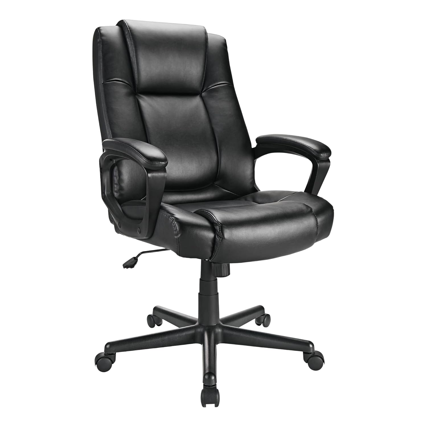 Realspace Hurston Bonded Leather High-Back Chair, Black - Review, Price and Buying Guide