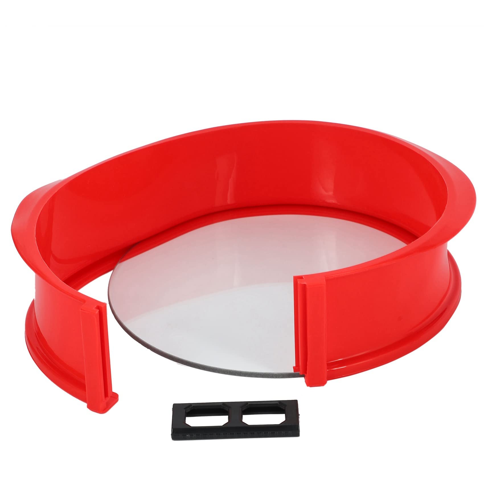Lot de 2 moules à charnière en silicone avec base en verre 3D pour pâte à sucre, fondant, gâteau, chocolat, muffin, pâtisserie