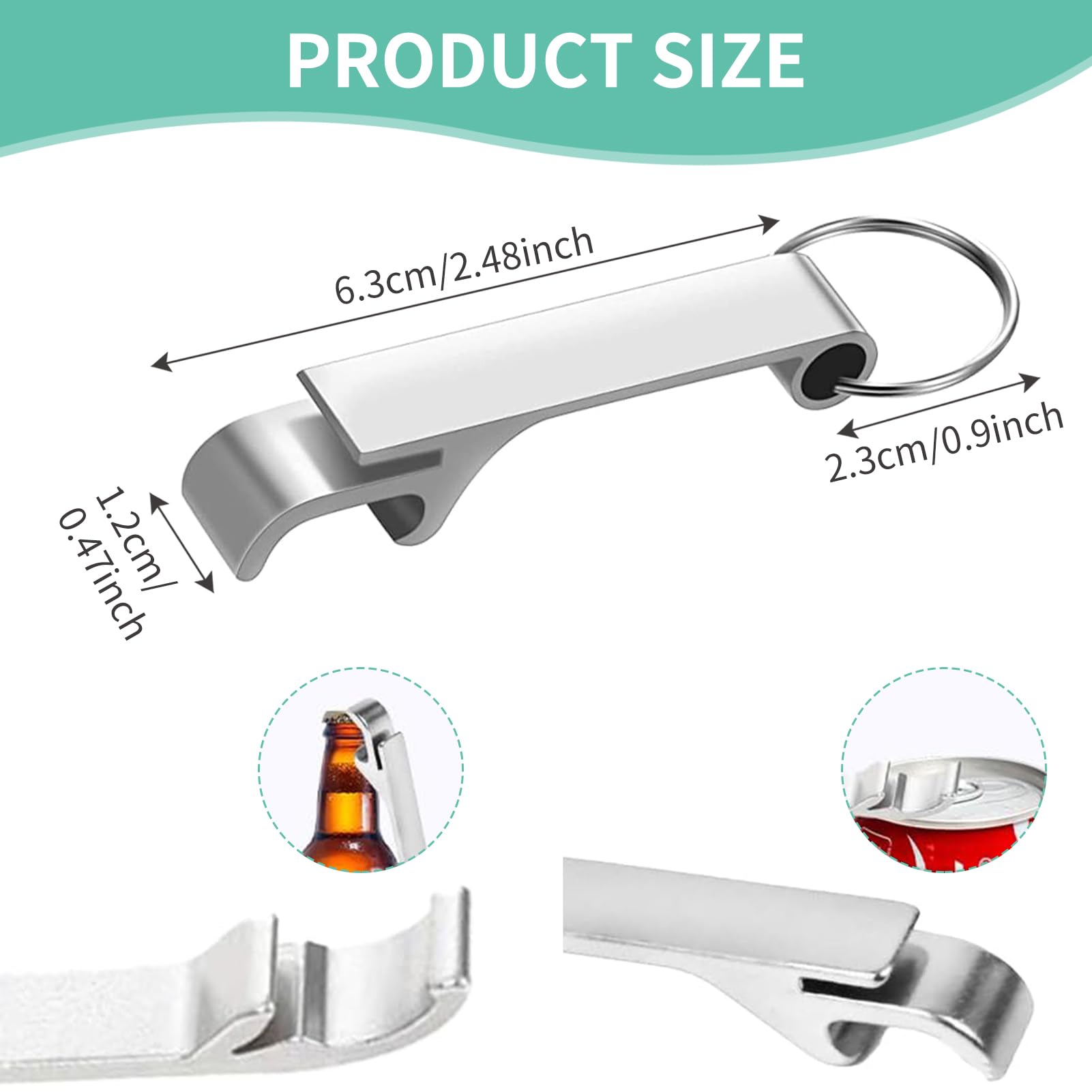 2Pcs Bottle Opener Keyring - Image 2