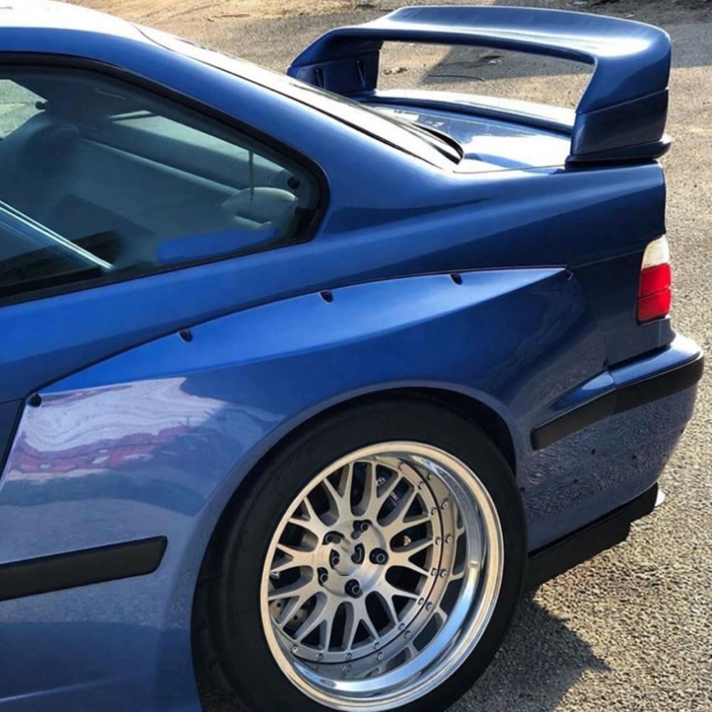 Kompatibel für BMW E36 1990–2000, Auto-Heckspoiler, Festem Windabweiser, Hinteren Kofferraum-Dach-Sport-Splitter,unpainted