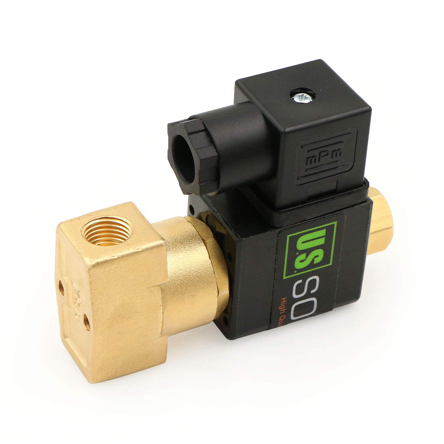 Válvula Solenoide Eléctrica De Latón De 1/4" 24 V CA, Normalmente Cerrada, VITON – U.S. Solid
