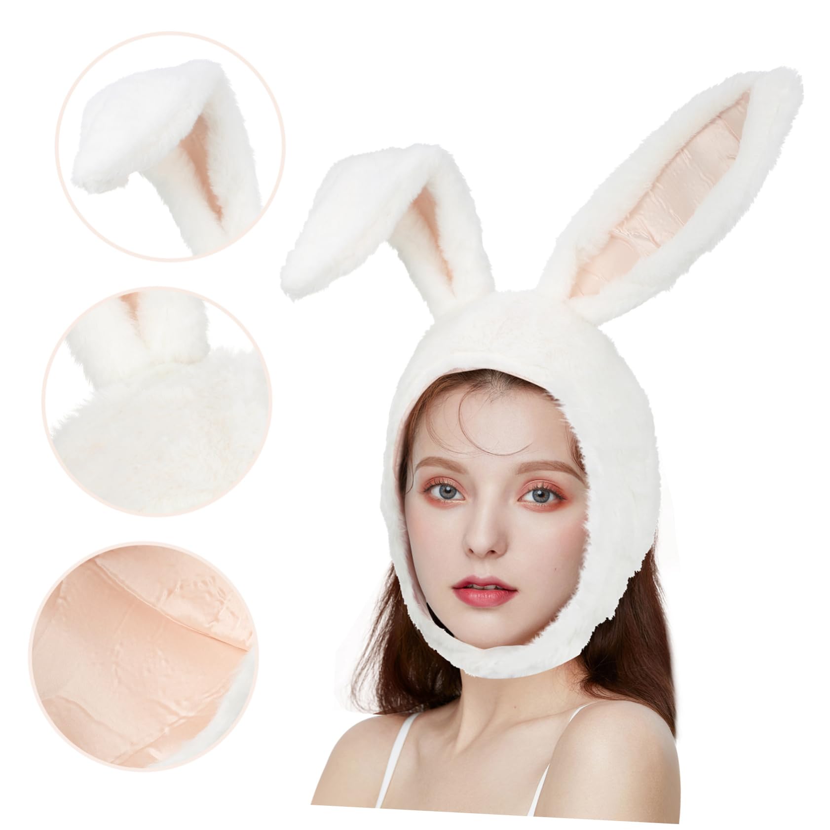 UPKOCH 3 Gorros De Peluche Con Orejas Móviles Para Mujeres Niñas Niños Y Niñas.