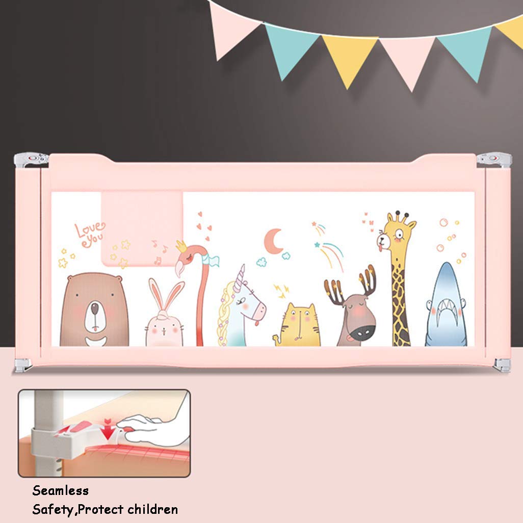 Barandilla de Cama de Seguridad Vertical Premium para niños pequeños con Anclaje Reforzado, Altura Ajustable de 72 a 108 cm para niños de tamaño Individual, matrimonial,