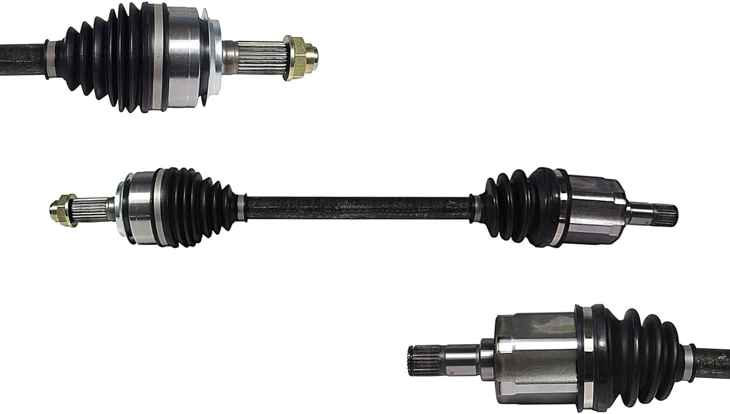 Maxfavor CV Axle Front Compatible With Honda Civic EX LX 2.0L Automatic CVT Trans 2016 2017 2018 2019 2020 2021, Left Right (Driver Passenger) Front CV Axle Joint Assembly Set