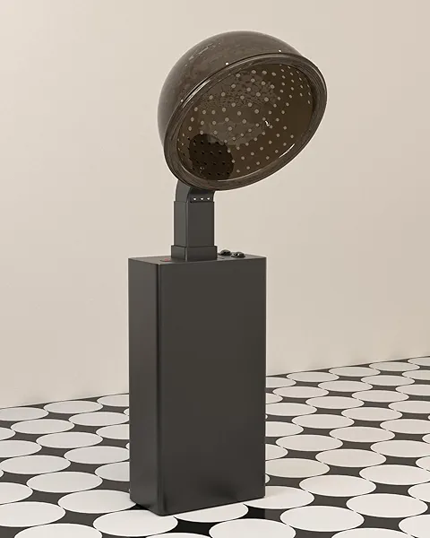 Paddie Hooded Hair Dryer 1000W for Conditioning, Standing Hair Dryer for Salons, 60 Minute Timer and Setting Temperature Control, Angle & Height Adjustable Downdraft Hood