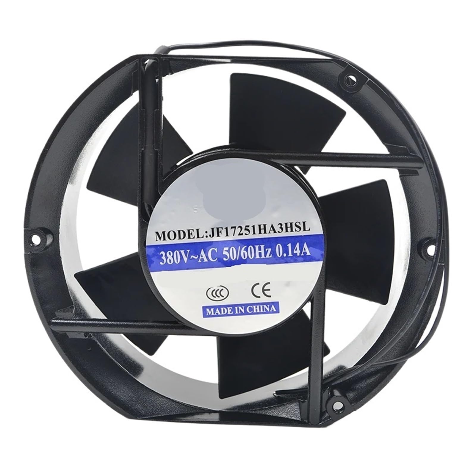 JF17251HA3HSL Server Cooling Fan AC 380V 0.14A 172x150x51mm 2-Wire