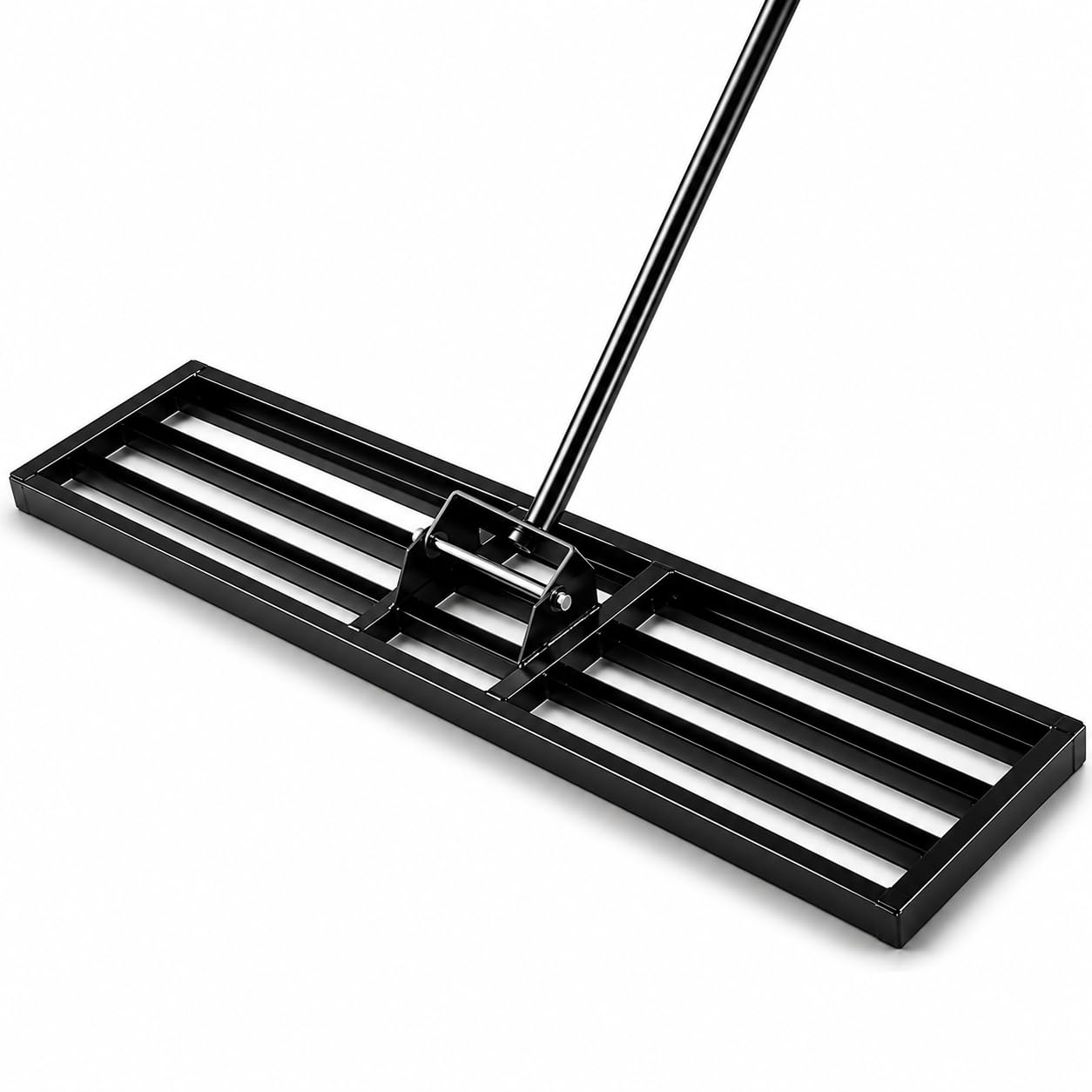 Grande rastrello livellatore per prato, strumento di livellamento del suolo per giardino, terriccio, strumento di classificazione per rinnovamento dell'erba resistente