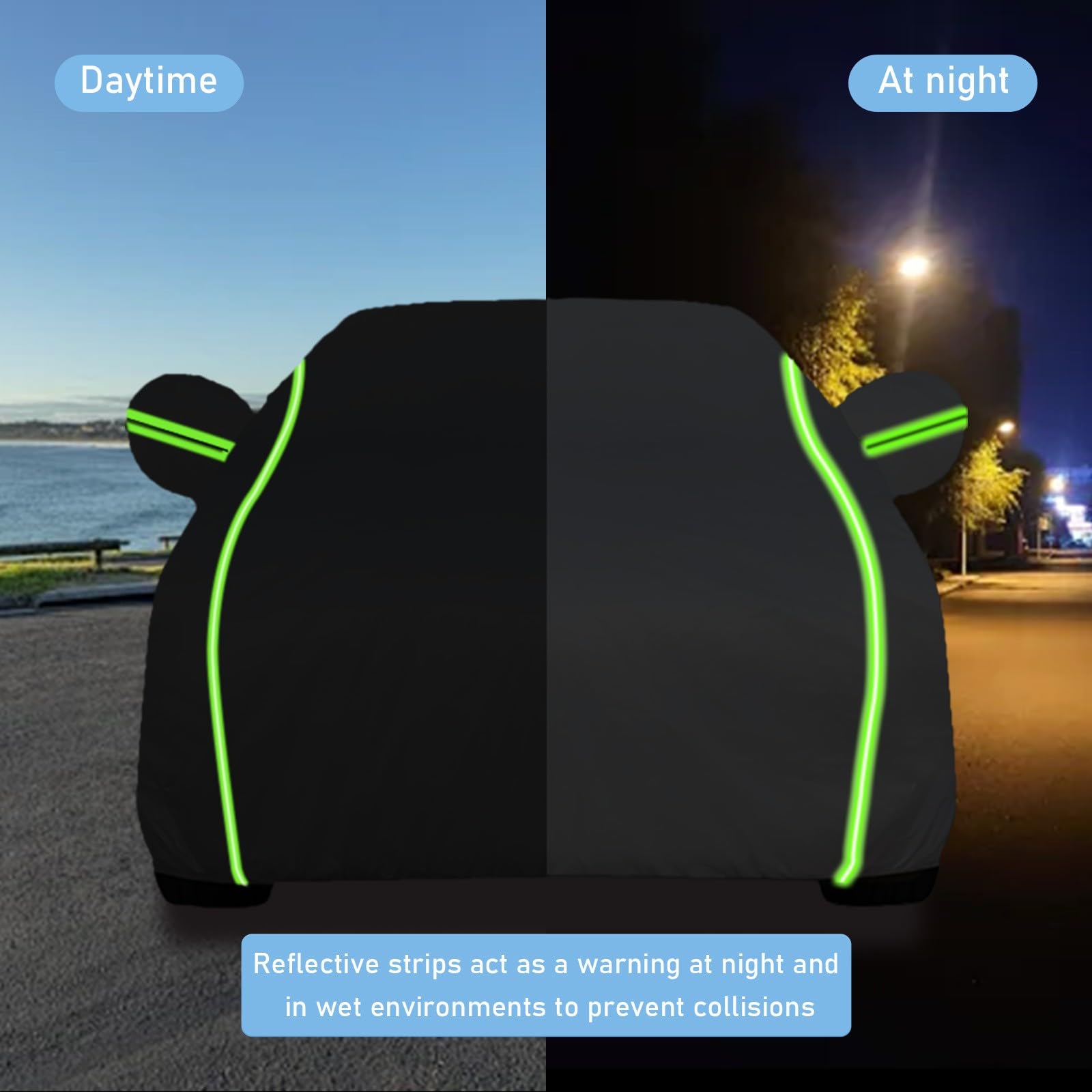 Cubierta Coche Accesorios para Chery OMODA 5, Funda Impermeable para Exteriores de Cuatro Estaciones, Lona Coche Exterior Invierno Antinieve