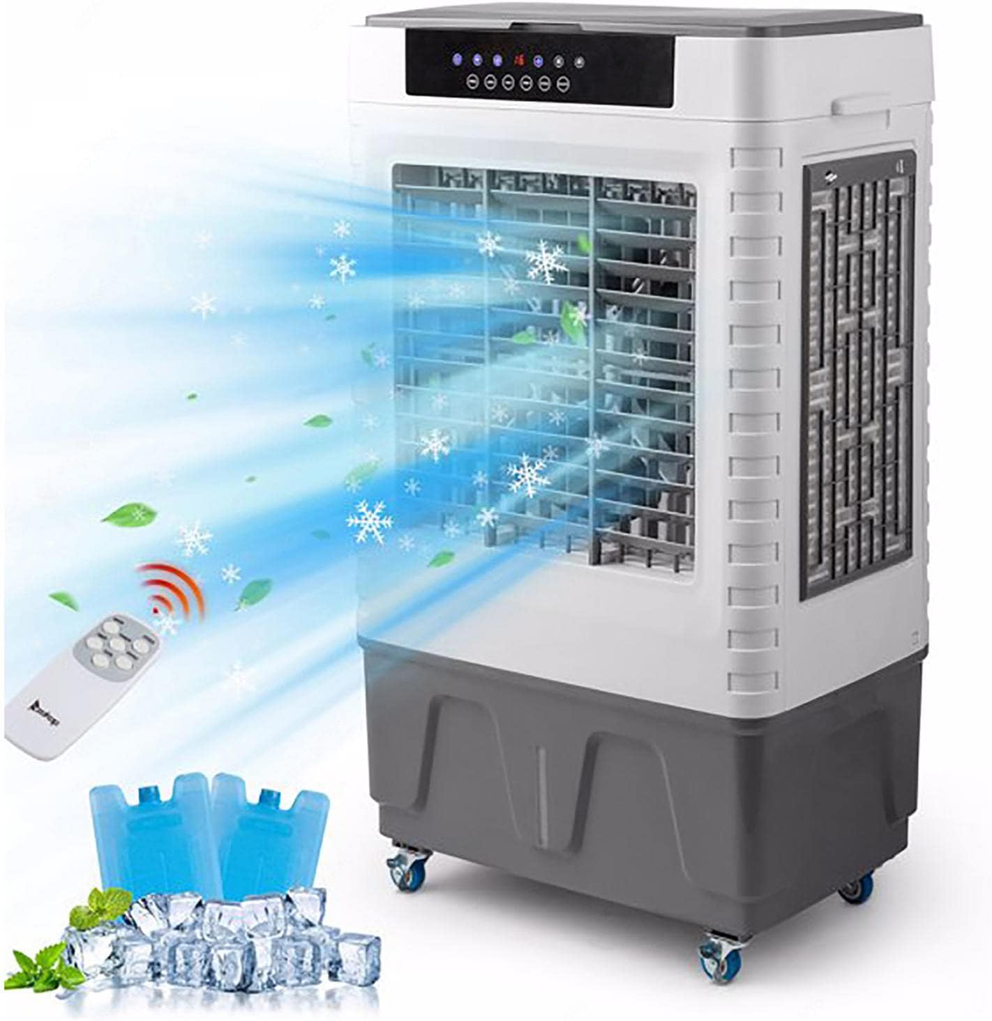 GHQYP Evaporative Coolers, 3 Wind Speeds 4120 CFM Swamp Air