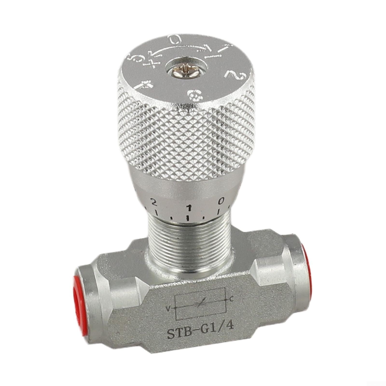 Zwei-Wege-Hydraulik-Durchflussregelventil, Kohlenstoffstahl, bidirektionaler Drossel für Flüssigkeiten, Luft, Öl, Gas, STB-G1/4 G3/8 5800 PSI (STB G3/8)