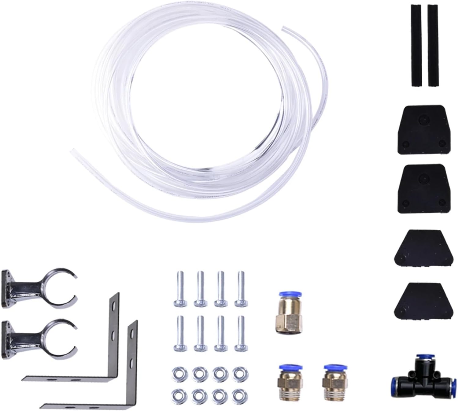 Pair Roof Mount High Tone Air Horn & Base Mount Compatible For Peterbilt Kenworth Mack Ford