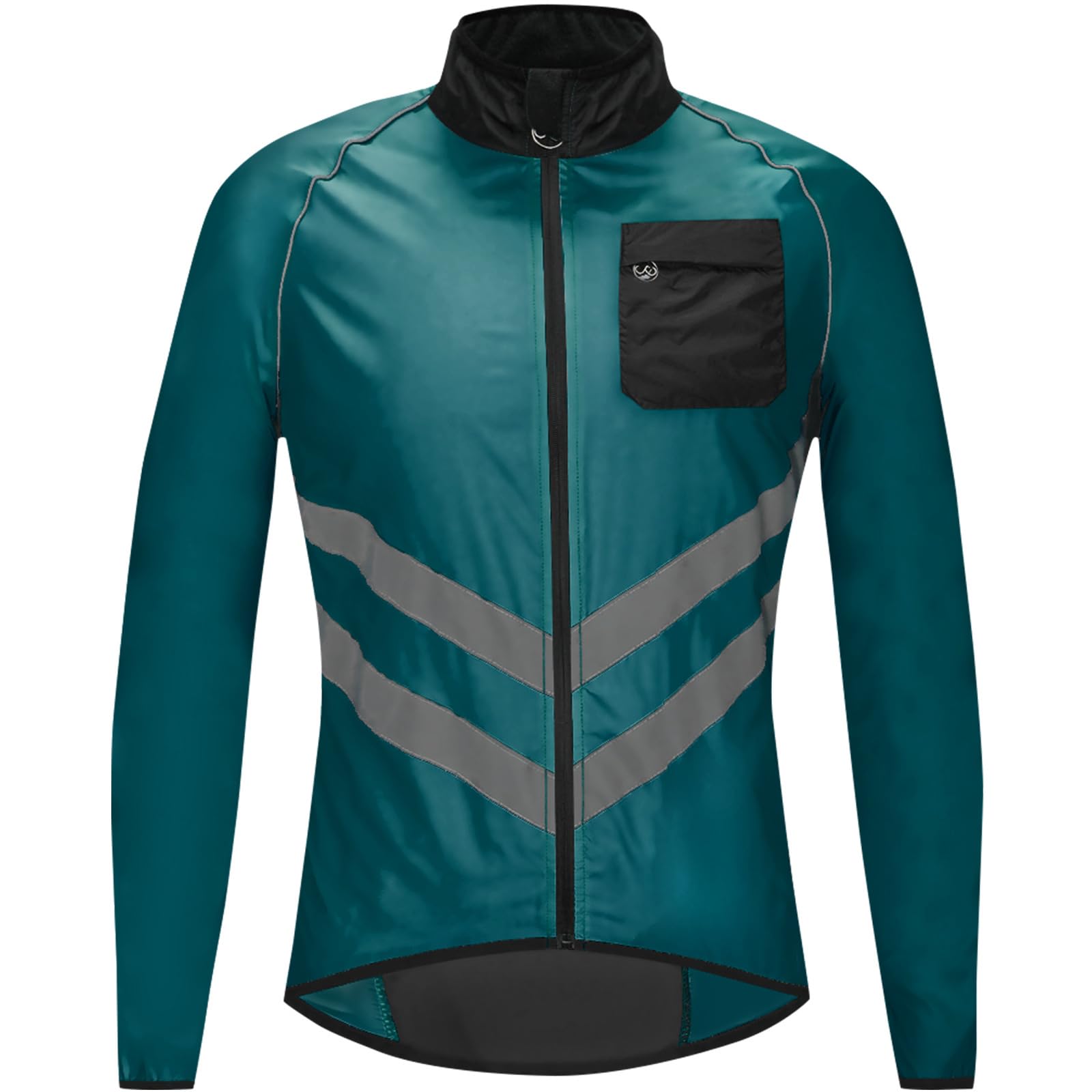 ARMAAN Chaqueta de ciclismo juvenil con bolsillos traseros, manga larga, corte slim, cortaviento e hidrófuga, transpirable, ideal para ciclismo, pesca y actividades al aire libre