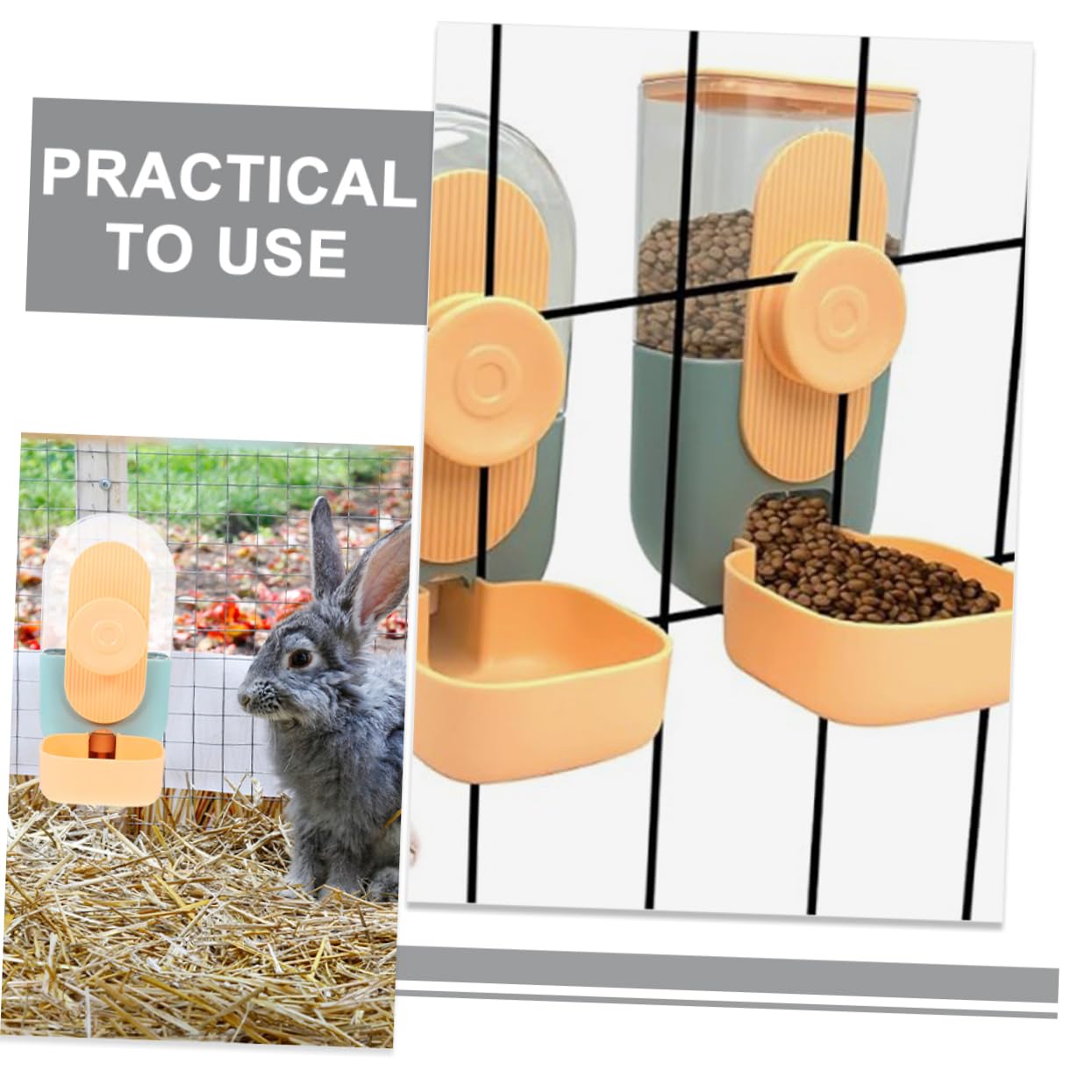Angoily Mangiatoia Per Animali Domestici Distributore Di Cibo Sospeso Strumento Per Alimentazione Dei Conigli Adatto Gatti e Porcellini d Realizzato in Plastica Duratura