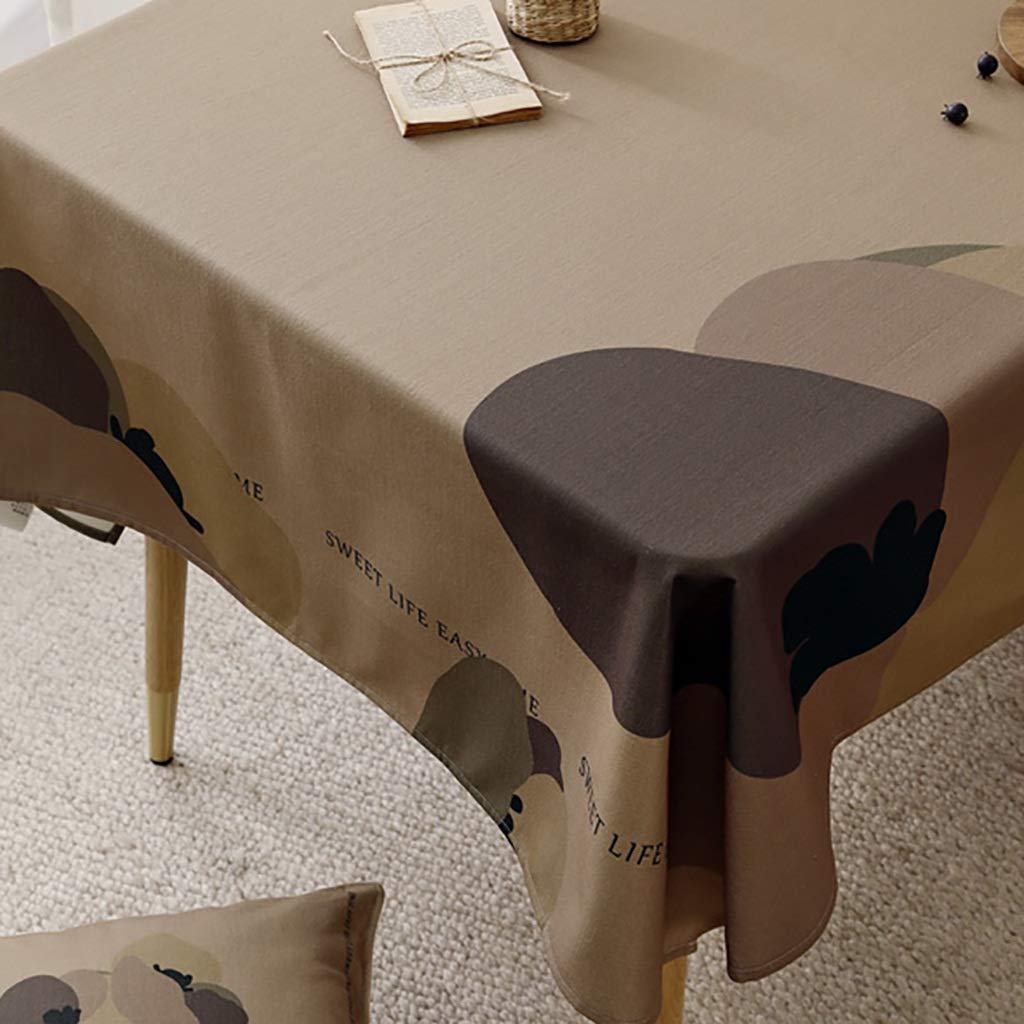 Manteles Mantel Decorativo Resistente A Las Manchas/A Prueba De Derrames/Gran Impermeable For Buffet Tabla Partes De Vacaciones La Cena De Boda Y Más Fácil Cuidado (Size : 100 * 140cm)