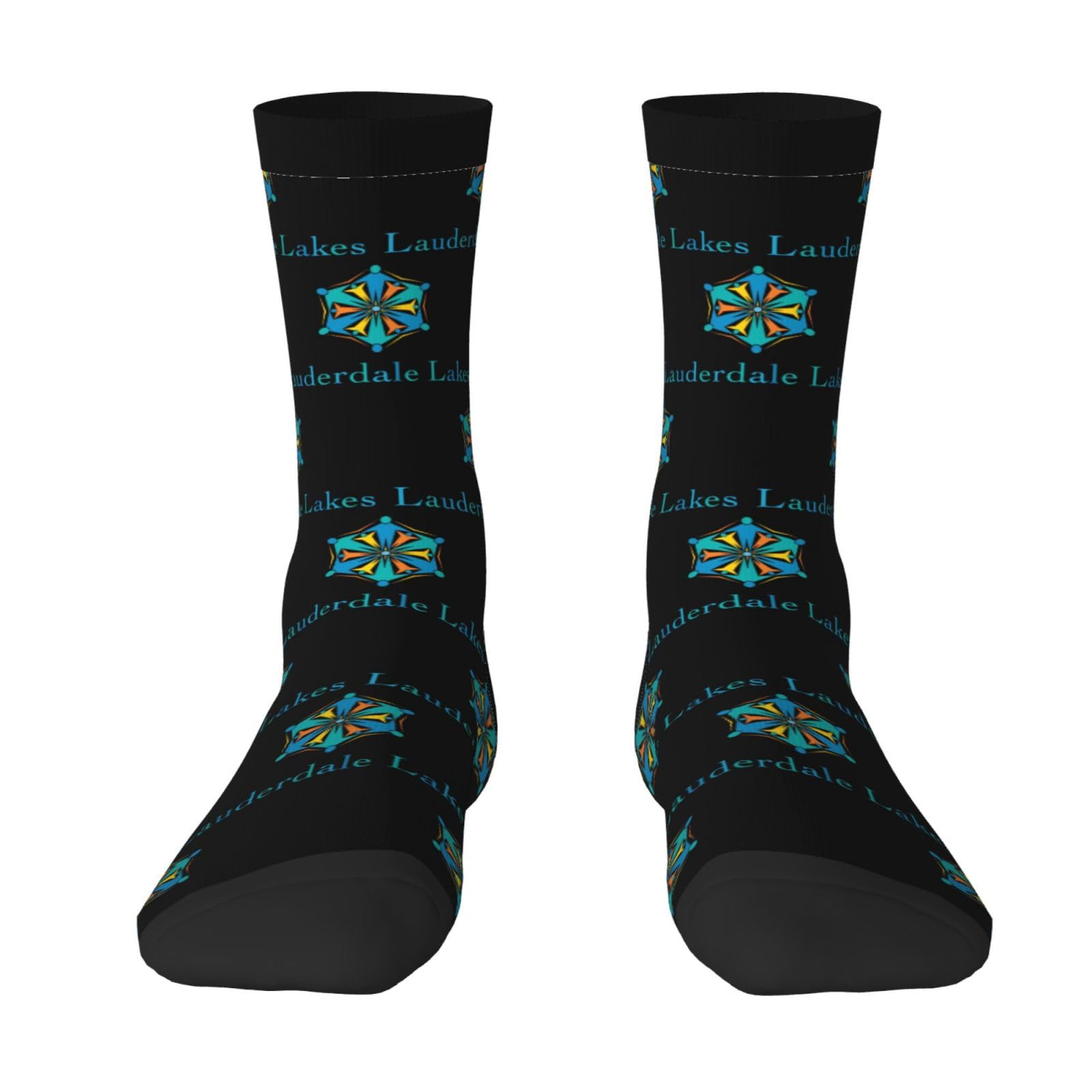 SIYTUAU Seal Of Lauderdale Lakes, Florida Socks For Women Men Cushion Athletic Crew Socks Casual Wicking Socks