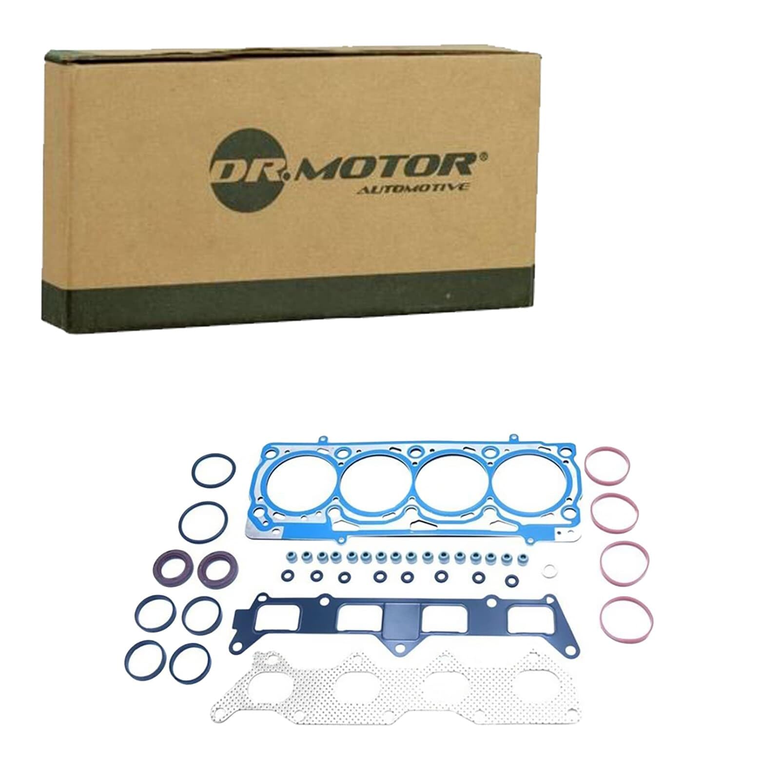 DR.MOTOR AUTOMOTIVE DRM21268S Kit guarnizioni Testata con paraolio-albero a camme con guarnizione testata con guarnizione tenuta stelo valvola senza guarnizione cappa testa del cilindro con
