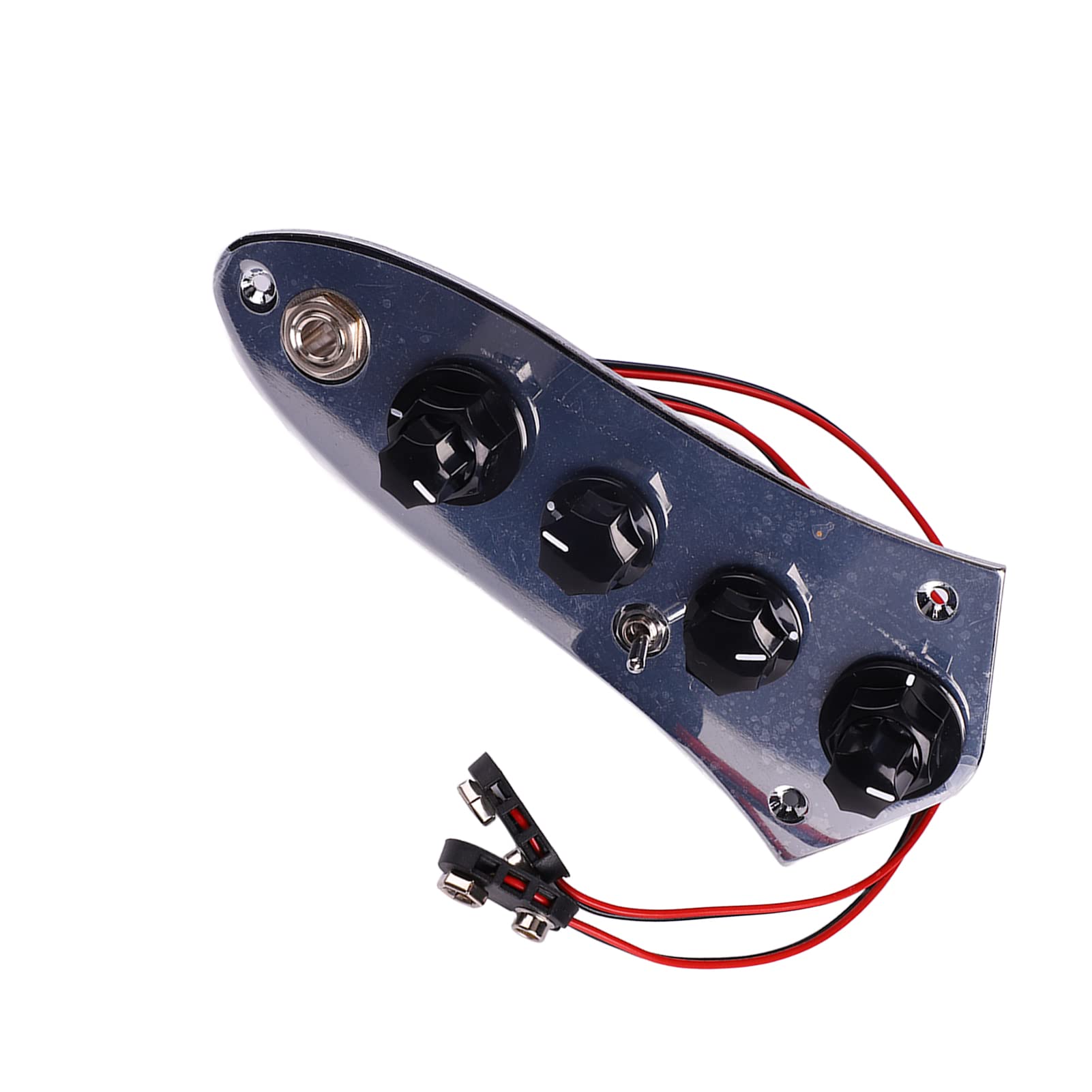 Vollständig Bestückte Steuerplatte, Vorverkabelt mit Kabelbaum für Jazz Bass Passive Active Switching-Instrumentenzubehör