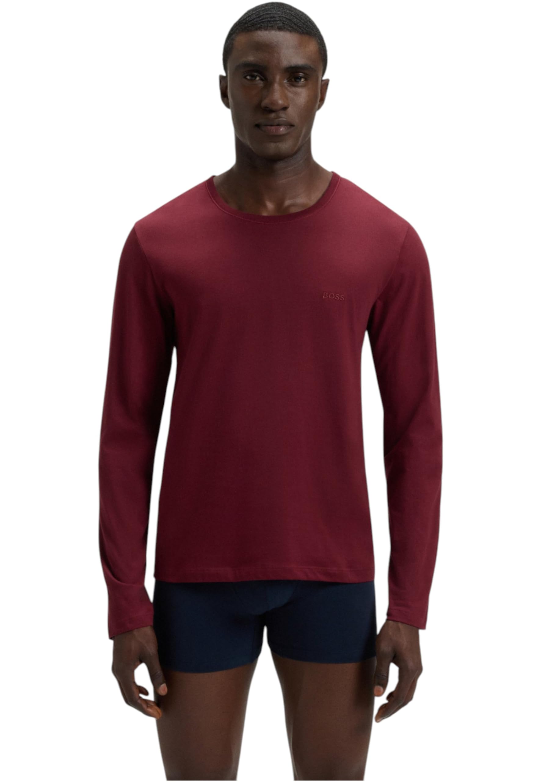 BOSS Camisetas de manga larga para hombre RN 3P Classic Pack de tres camisetas de algodón con logotipos, Open Miscellaneous, XL