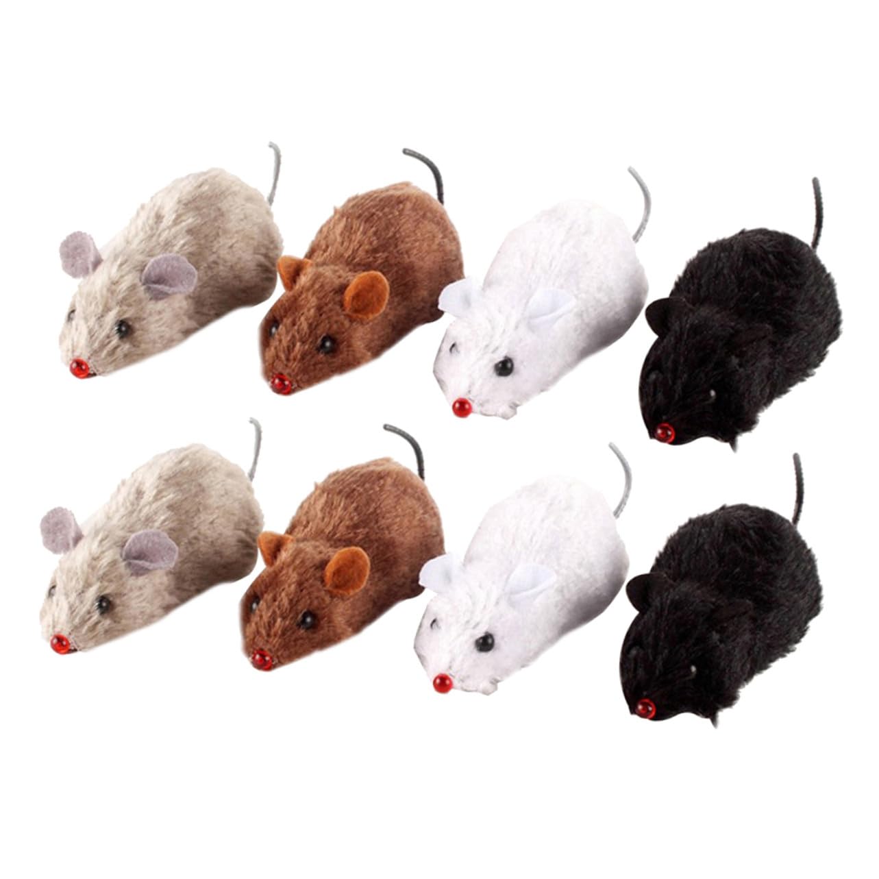 Juguete de ratón de cuerda para gatos que estimula el instinto de caza