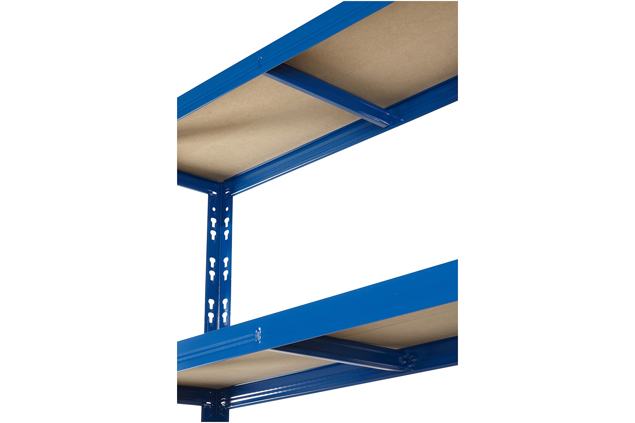Schwerlastregal 179x100x60 cm blau 5 Böden 175 kg