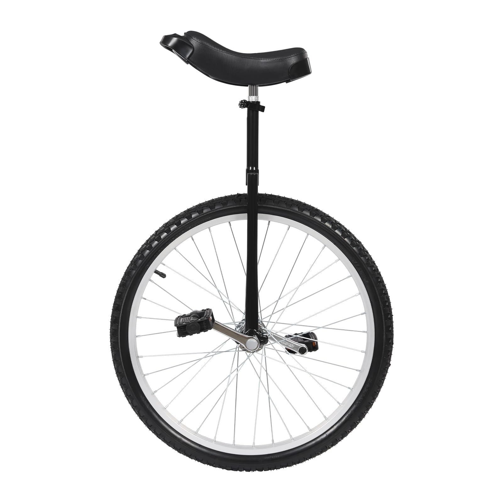 24-inch Unicycles, Outdoor Wheel Unicycle with Height Adjustable Unicycle Design, One Wheel Bike for Daily Fitness, Balance Training, Adjustable from 36 to 40in, Load-bearing 70kg/154lbs