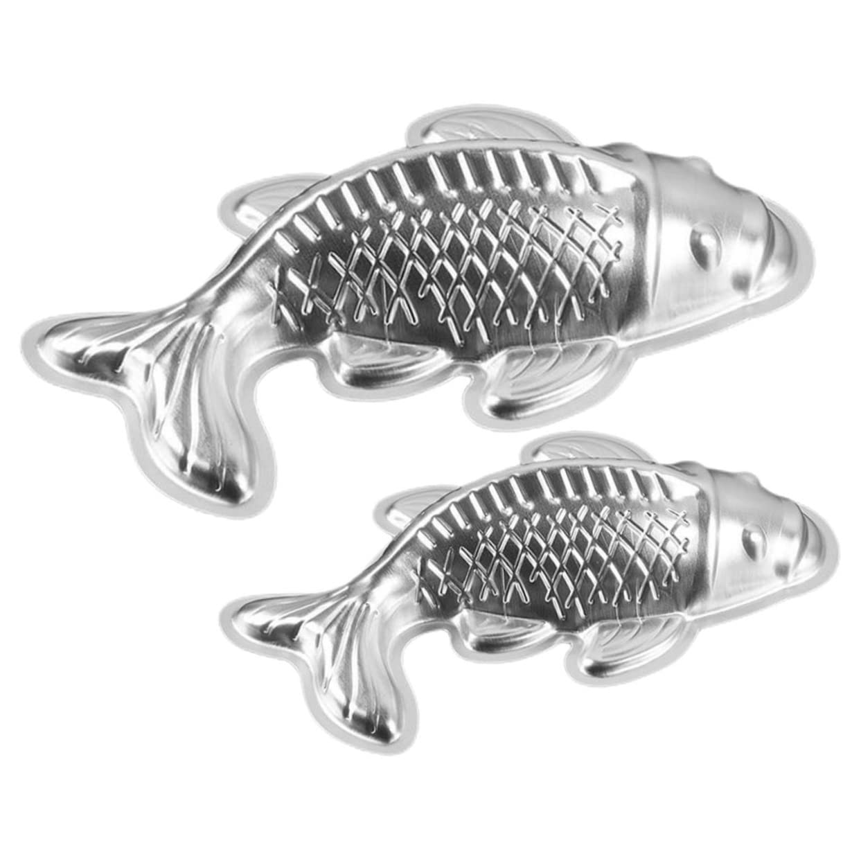 Gatuida 2 Sätze Schokolade Diy Formen Geformt Backform Pfanne Kuchenform Backen Kuchenformen Set Kuchenform Set Aluminiumkuchenformen Reiskuchen Schimmeln Silver 2 Stücke * 2