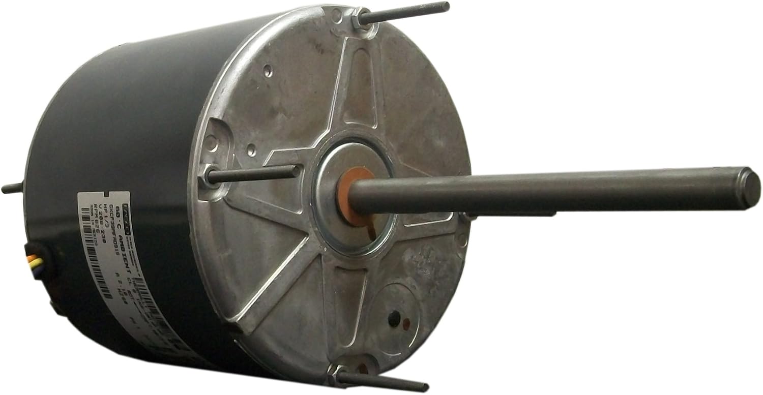 Fasco D792 Condenser Motor, side view showing the motor body, shaft, and mounting studs.