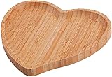 Heart Charcuterie Board, Heart Shaped Wood Serving Platters and Trays, Heart Serving Tray Heart Shaped Food Platter Decorative, Heart Cheese Board, Fruit Tray Snacks Plate Desktop Snacks Container 1pcs S