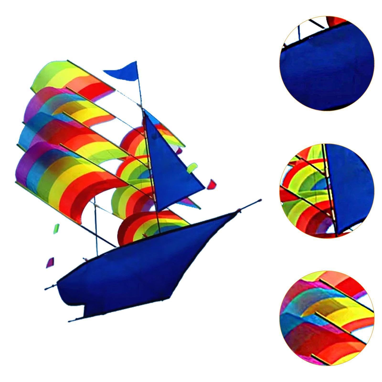 Cometa de arcoíris 3D Colorida de Gran tamaño, Actividades al Aire Libre Que animan a los niños a experimentar la alegría y la Aventura, Cometa de