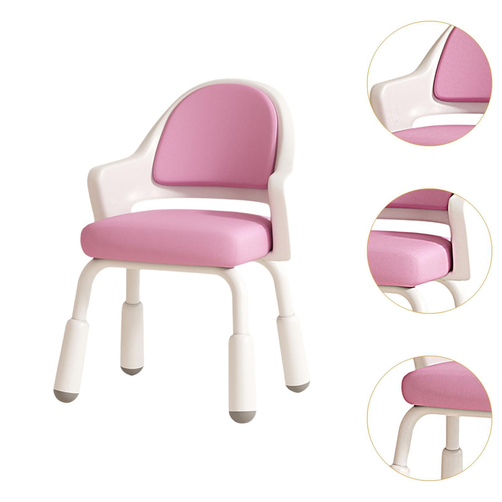 Kids Chair for Table Toddlers Chair for Table Height Adjustable Lightweight Children's Chair Study Chair for Excitation, Pink