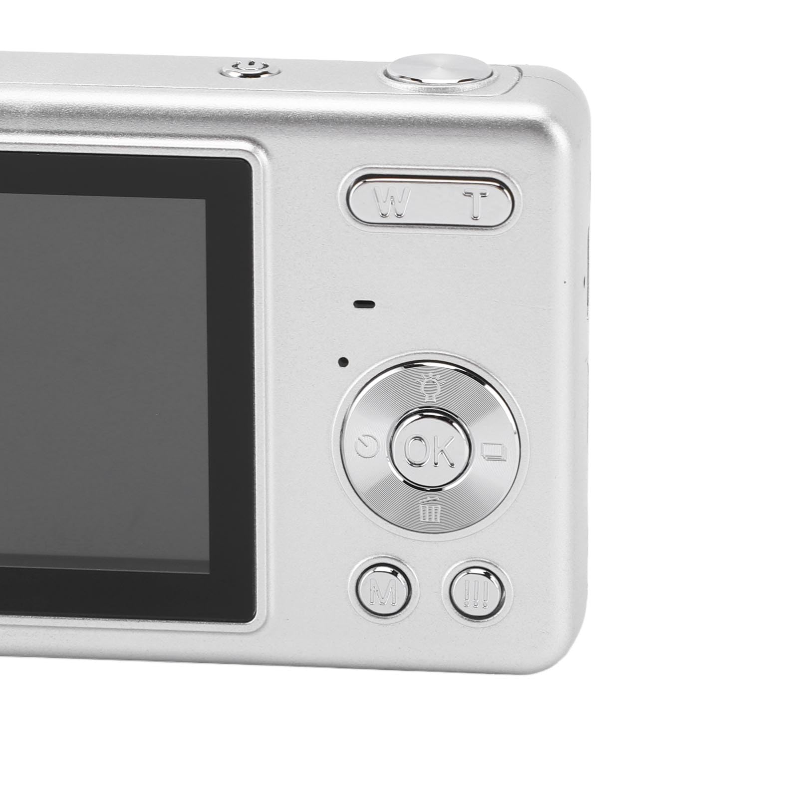 Cámara Digital, Cámara de Enfoque Automático 1080P, Cámara Digital de Apuntar y Disparar con Zoom de 16X, Pantalla TFT de 2,4 Pulgadas, Cámara Pequeña Compacta de 50MP