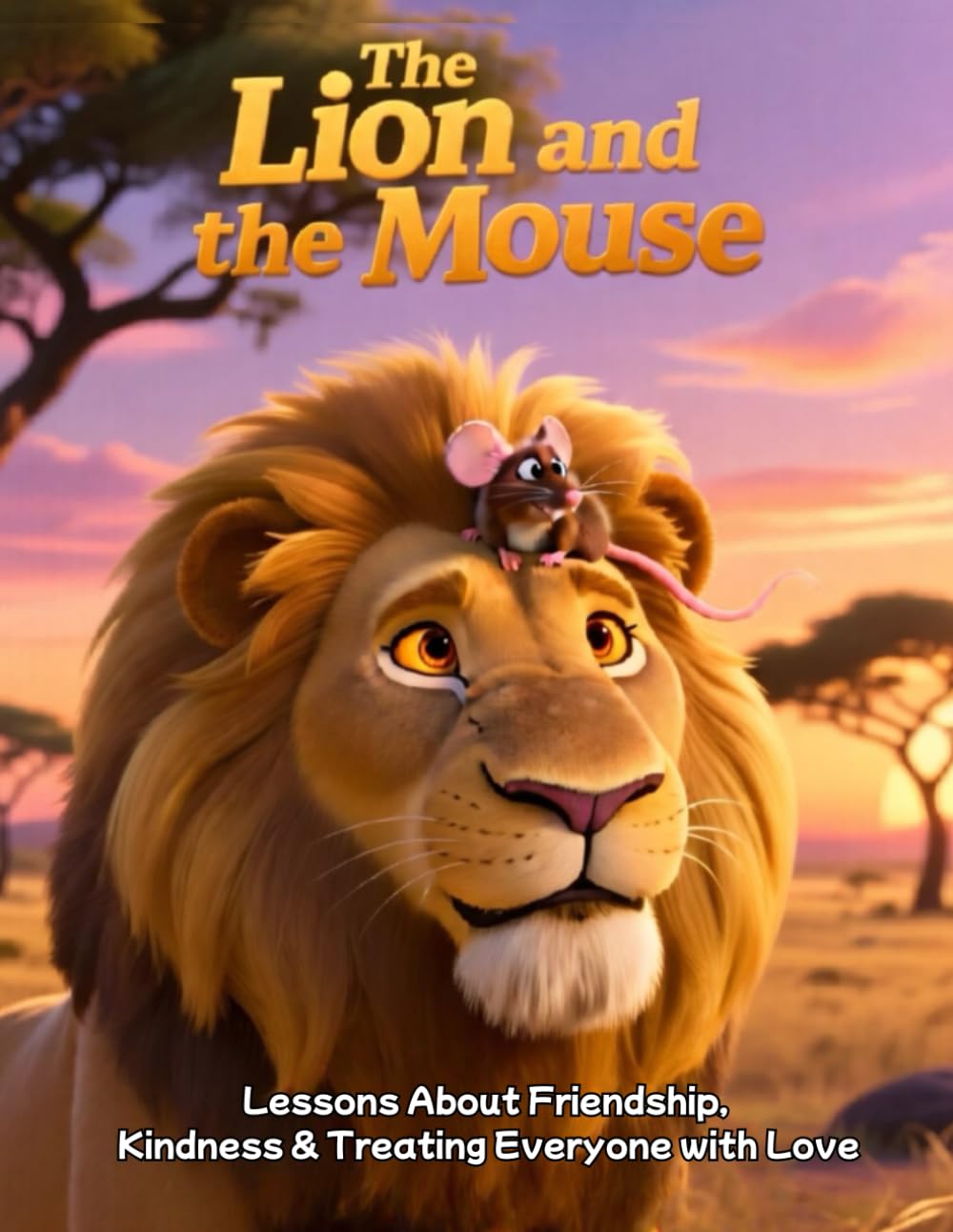 The Lion and the Mouse: Lessons about friendship, kindness and treating everyone with love: A Heartwarming Tale of Kindness, Respect, and Helping ... Kids Ages 4–12 (Children Educational Stories)