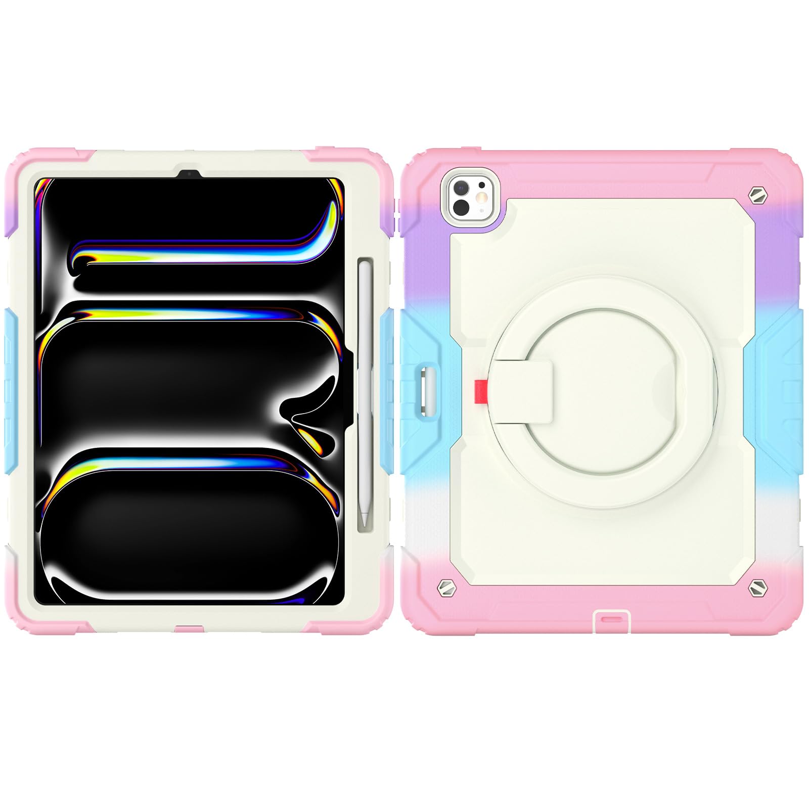 Coque de protection iPad Pro 13 M5 antichoc robuste finition rose - 8