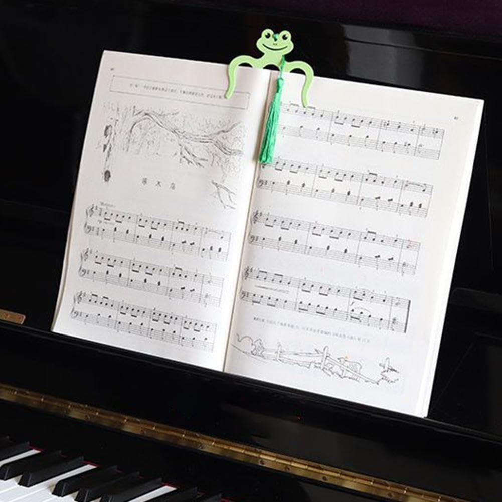 2 Stuks Metalen Muziekboek Clip Clip Voor Het Houden Van Muziekboek Plat Muziekinstrument Accessoires Muziek Bladwijzer Clip, Muziek Pagina Houder Voor Bladmuziek Stands (BLACK
