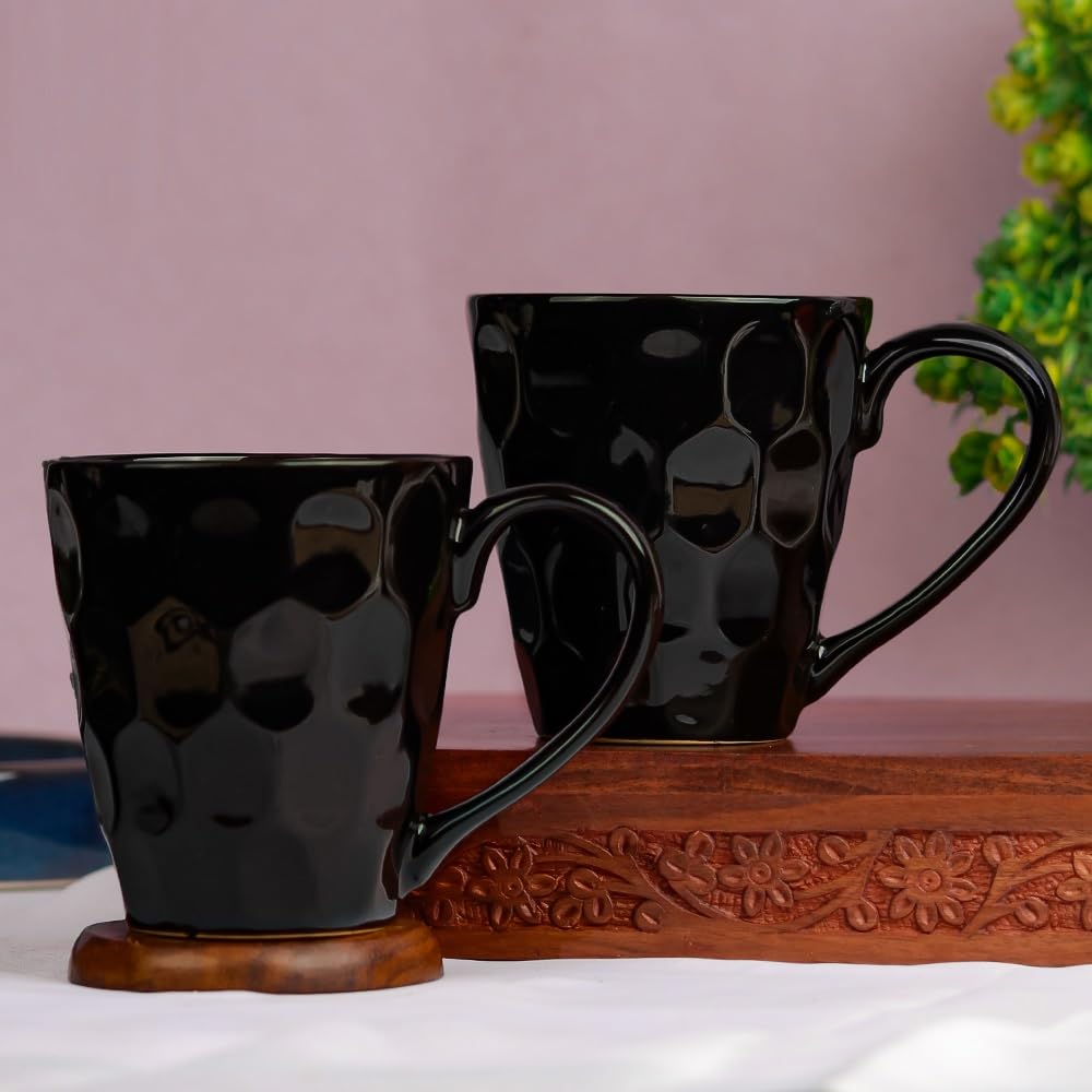 The Earth Store Black Diamond Coffee Mug Set of 1 Ceramic Tea Mugs, Microwave Safe Milk Mugs,Ceramic Tea Cups (B0C5RDNV1J) Amazon Price History, Amazon Price Tracker