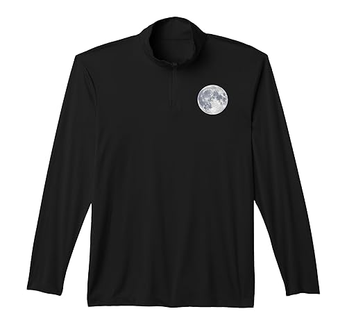 Full Moon Lunar Astronomy Performance Quarter-Zip Top