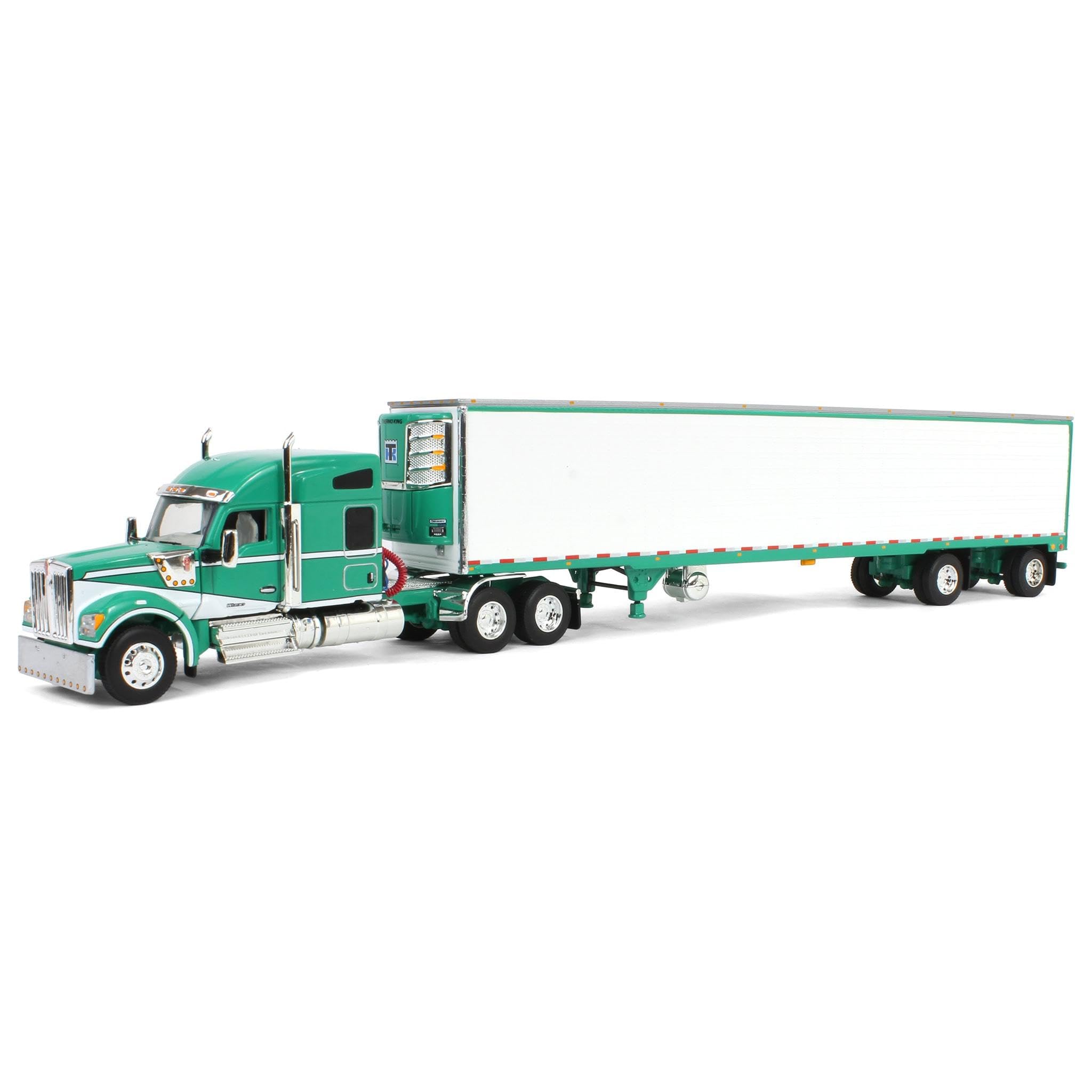 Amazon.com: First Gear DCP 1/64 Green & White Kenworth W990 with