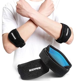 BODYPROX Elbow Brace 2 Pack for Tennis & Golfer's Elbow Pain Relief - Amazon product rated Grade A