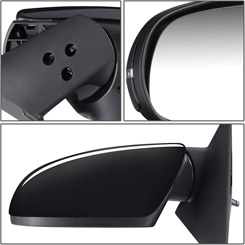 Miniatura 6 de DNA Motoring OEM-MR-KI1320155 Espejo lateral izquierdo compatible con 2011-2012 Forte Powered Espejo retrovisor plegable manual con señal de giro