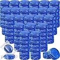 Qualirey 100 Pack Automatic Toilet Cleaner Tablets Toilet Bowl Long Lasting Bathroom Tank Tablets (Blue)