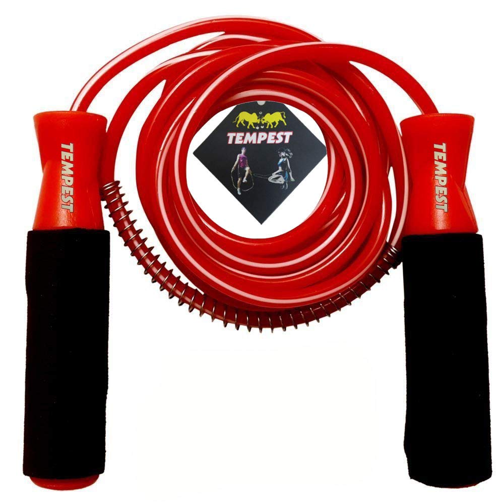 TEMPEST Red Non Adjustable Skipping-Rope Jump Skipping Rope for Men, Women, Weight Loss, Kids, Girls, Children, Adult - Best in Fitness, Sports, Exercise, Workout (B08C5MZ6JT) Amazon Price History, Amazon Price Tracker