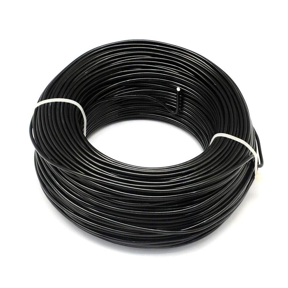Beadsnfashion 10 Meters Aluminium Craft Wire for Art & Craft, Jewellery Design, Wire Wrapping, Flower Decoration, Floral Arrangement and DIY Handmade Projects (Black, 1 MM)