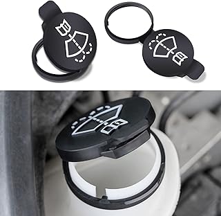 DWARFOO 2 PCS Windshield Washer Reservoir Cap, Car Washer Bottle Cap, Windshield Wiper Washer Fluid Reservoir Tank Bottle Cap Fit for Chevy Buick Cadillac, Replaces OEM #: 13227300, 12767700