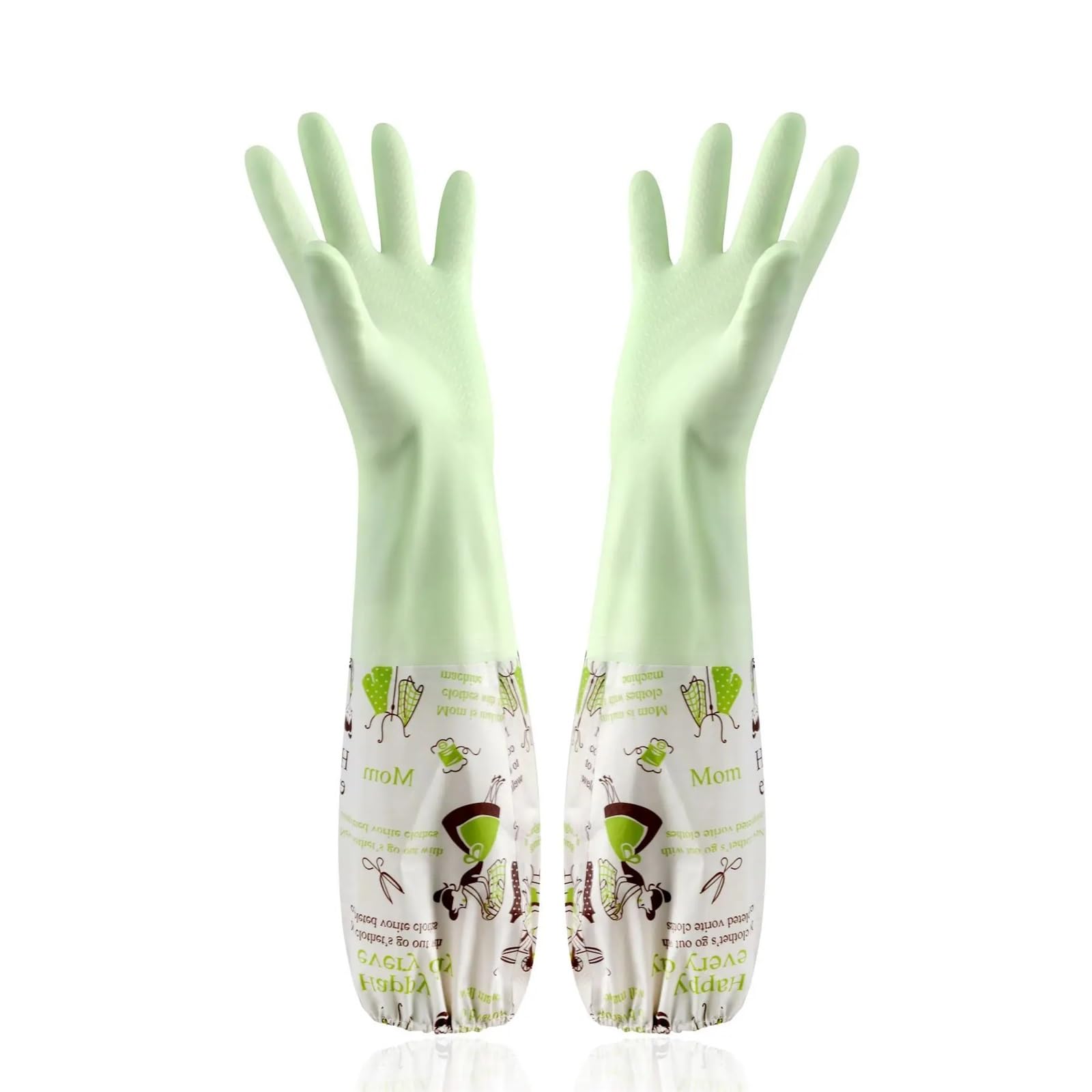 KJBDQQH Cleaning Gloves Dishwashing With Velvet Gloves Winter, For Kitchen Chores, Thickened For Cleaning, Waterproof For Laundry for Household(Color 2,1PCS)