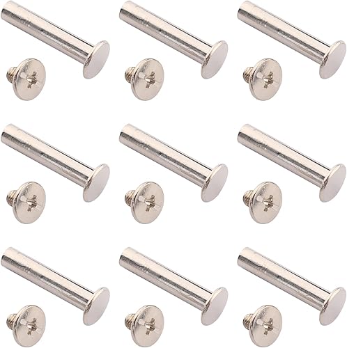 Miniatura 9 de Aicosineg Tornillos Phillips M5x20mm Phillips, hebilla de cinturón, tornillos de acero al carbono, cabeza cruzada, tornillos Chicago, cierre de