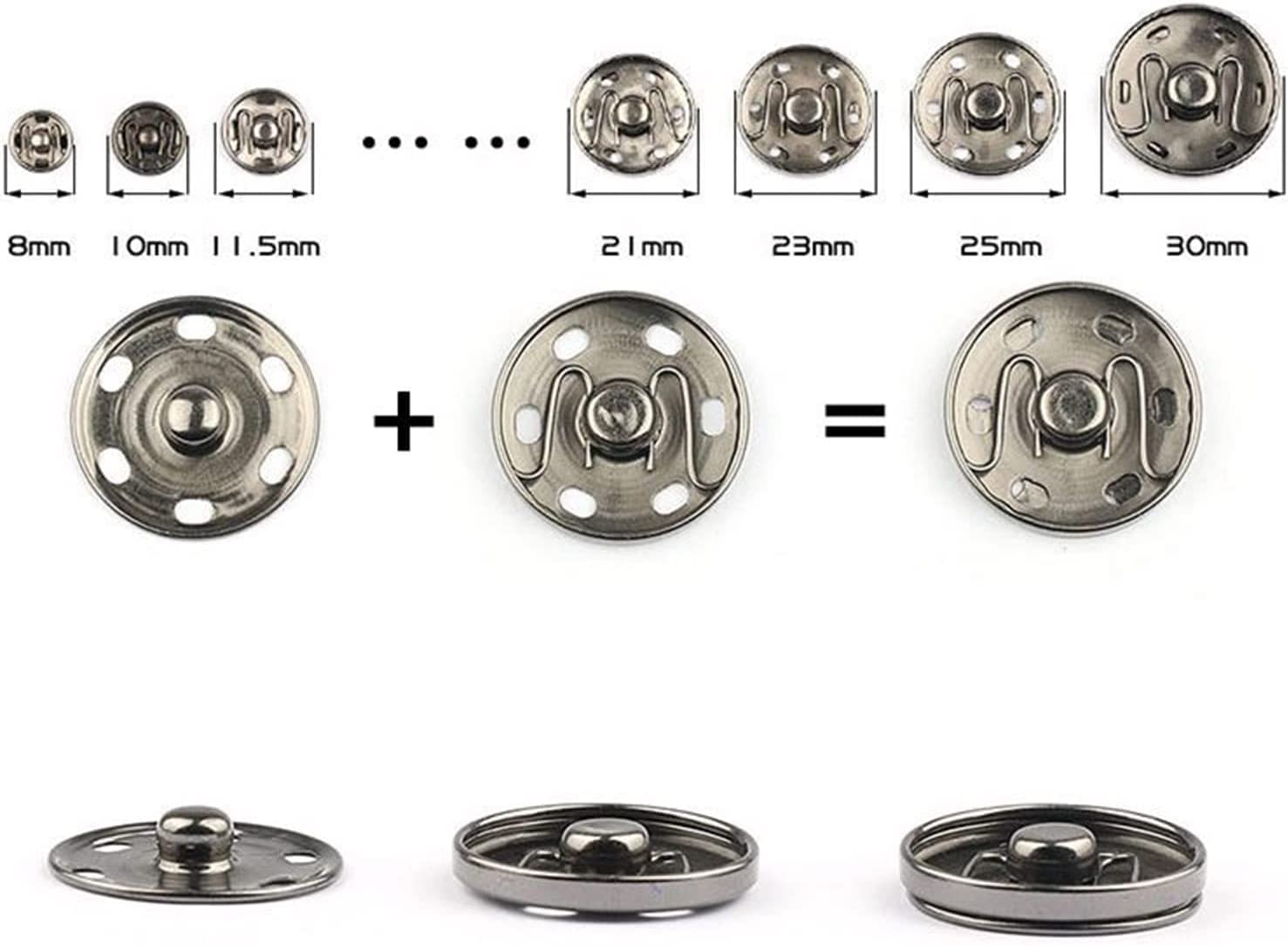 Tuta Da 10 Bottoni In Resina Opaca Color Caffè 30mm - Modello Piatto Con 2 Fori Per Cucito, Fai Da Te E Riparazioni - 2