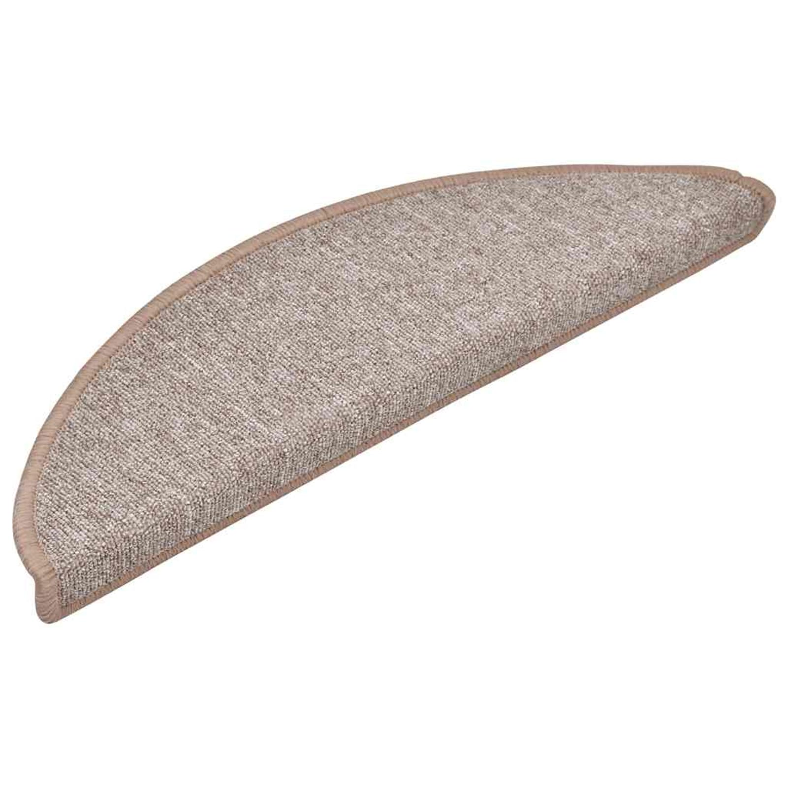 Tidyard Tapis d'escalier 30 pcs Marron 56x17x3 cm, Tapis Escalier Tapis de Sécurité pour Sol Protection, Aînés et Animaux