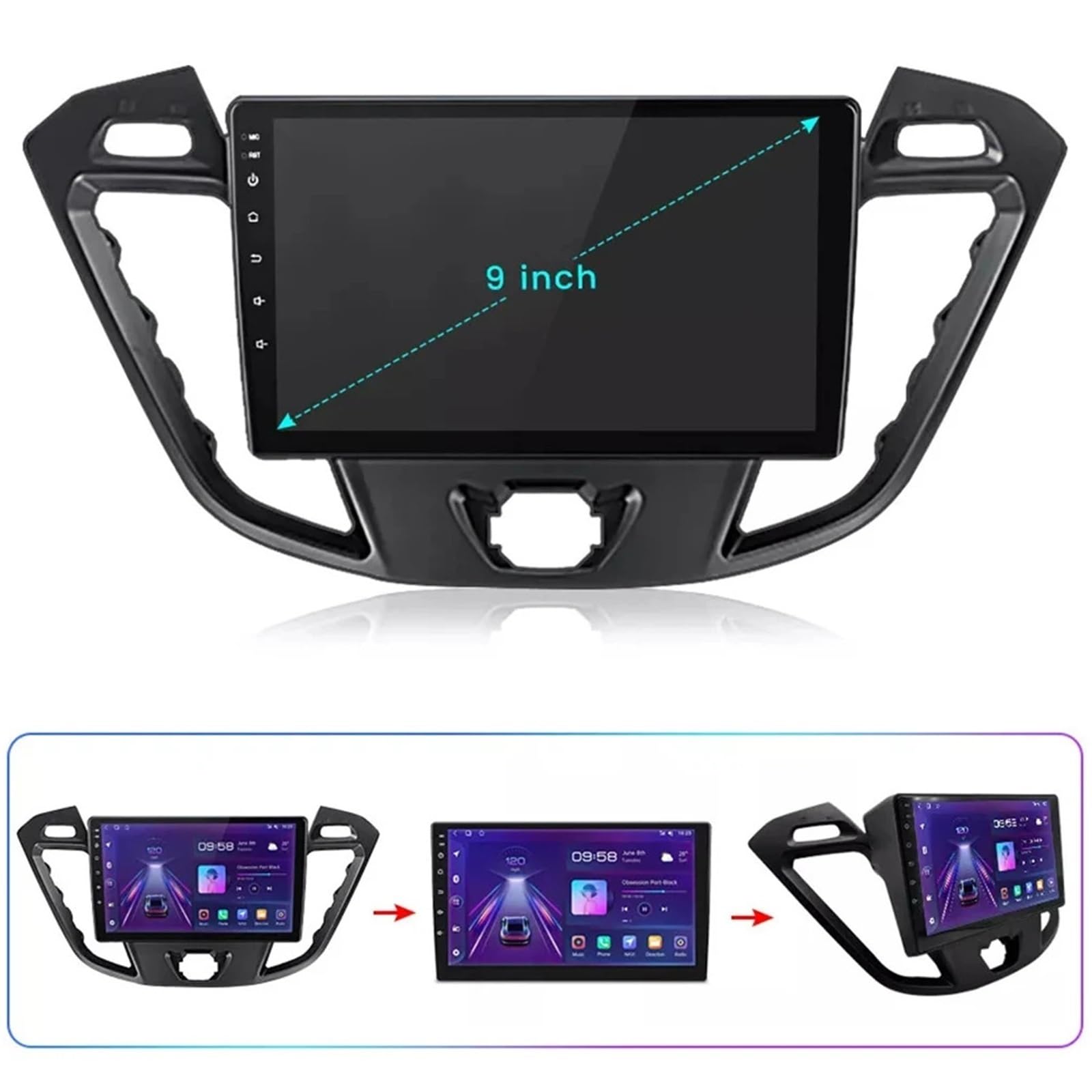 Sistema de navegación táctil de 10,1 Pulgadas Wi-Fi GPS Android