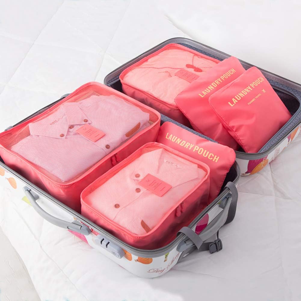 Luggage Organizer, 7 Set Packing Cubes for Travel with Shoes Bag, Compression Cells, Accessories Bags Made with Wearable Waterproof Material.Perfect for Travel, Long Trips, Camping image 3